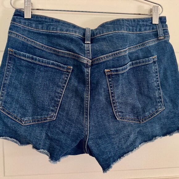 Old Navy High-Waisted OG Cutoff Jean Denim Shorts - 3" inseam - size 12 - Picture 2 of 4